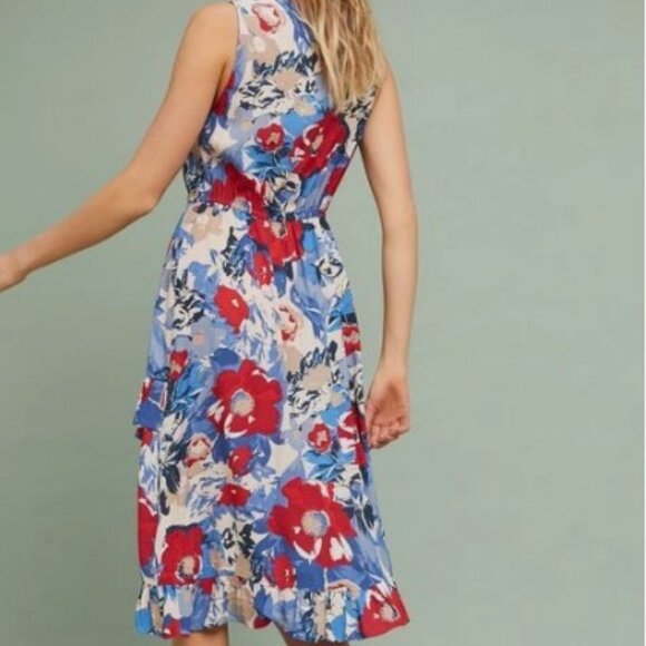 Plenty by Tracy Reese Daphne floral wrap dress multicolor women's size XL - Picture 2 of 5